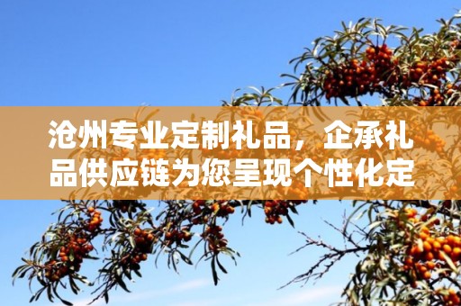 沧州专业定制礼品，企承礼品供应链为您呈现个性化定制服务